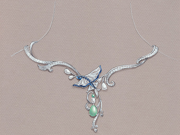 Beautimaker fine arts jewelry 千代珠寶 專業珠寶設計與製造工廠 千代傳珍寶 珍寶傳千代 戒指,胸針,墬子 - 翔-飛魚